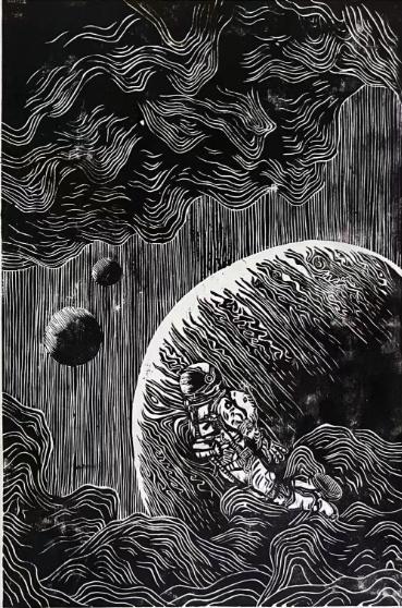 伭泰延《翱翔》木版画.png